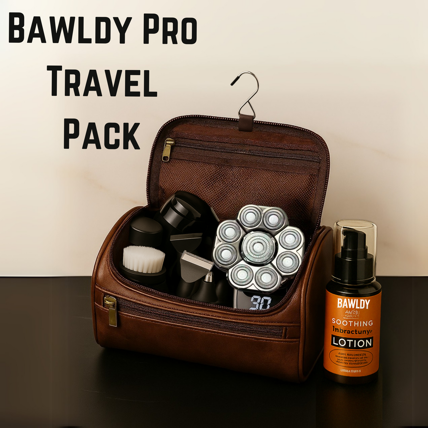 Genuine Leather Bawldy Travel Bag